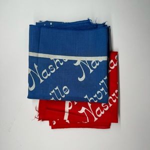 VINTAGE Nashville cotton scarf handkerchief
